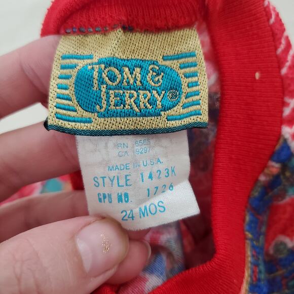 Vintage Train/Railroad 2-Piece Footed PJs 24 months/2t - Picture 4 of 6